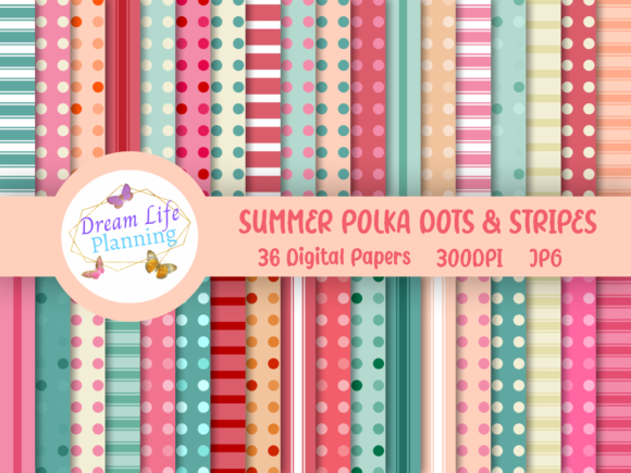 Download Summer Polka Dots &amp; Stripes - Summer Collection