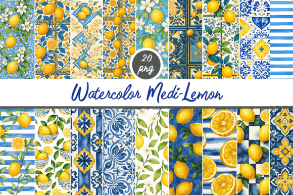 Download Mediterranean Summer Watercolor Clipart - Summer Collection