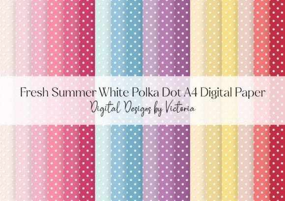 Download Fresh Summer White Polka Dot A4 Paper - Summer Collection