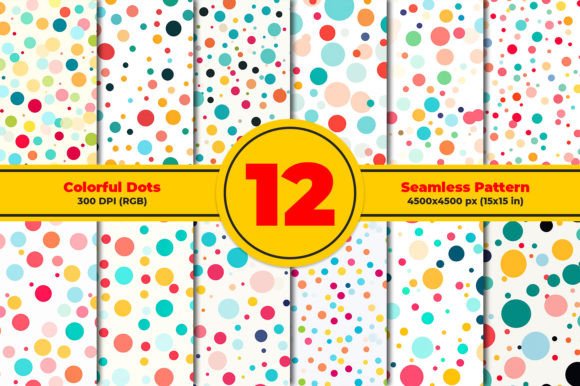 Download Colorful Dots Seamless Patterns - Pattern Collection