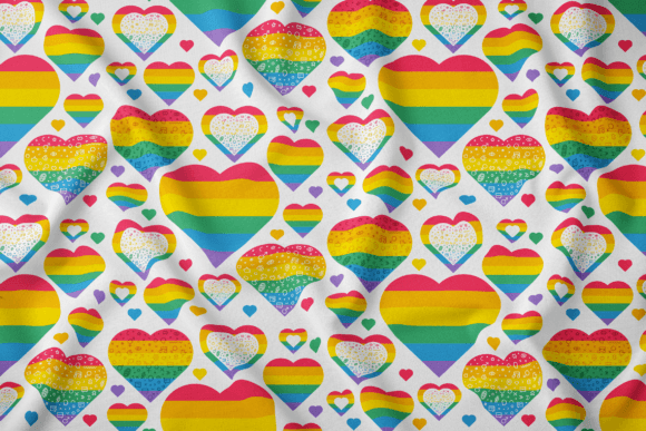Download Pride Hearts Seamless Pattern - Pattern Collection