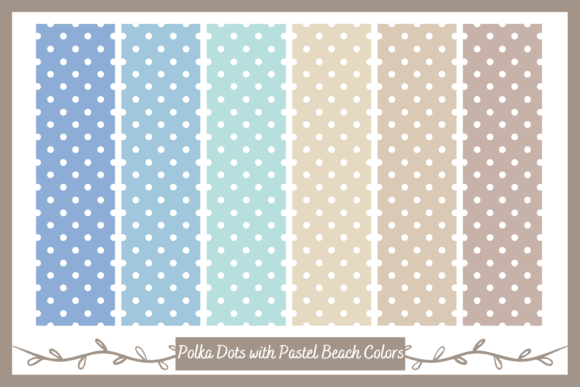 Download Seamless Polka Pattern with Beach Colors - Pattern Collection