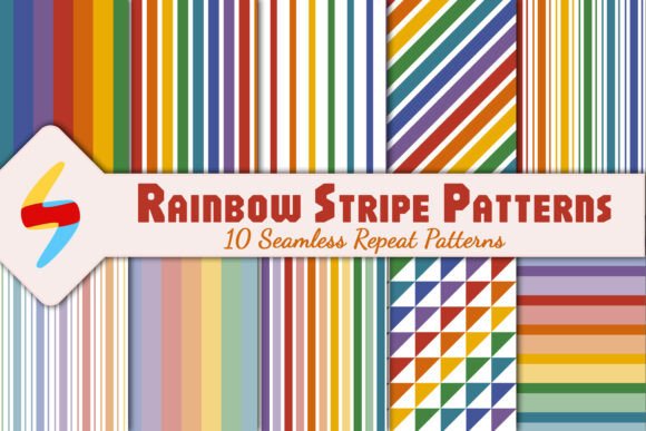 Download Bold Rainbow Stripe Patterns - Pattern Collection