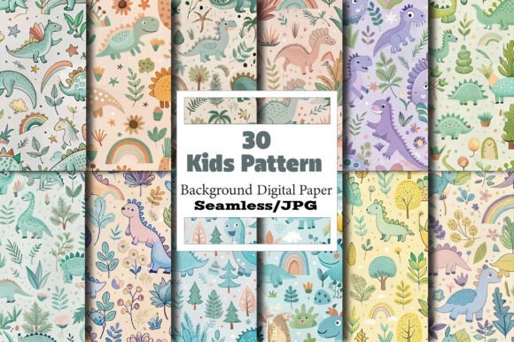 Download Seamless Kids Digital Pattern - Pattern Collection