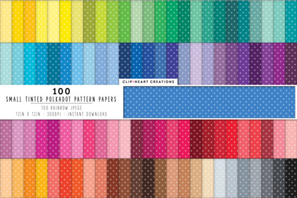 Download 100 Polka Dot Pattern Papers - Pattern Collection