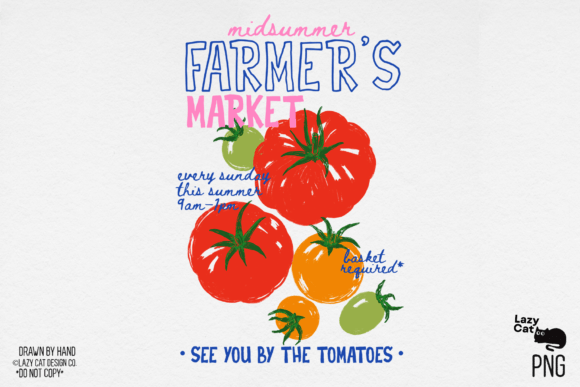 Download Tomato Farmer’s Market Summer PNG - Summer Collection