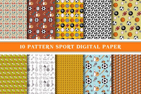 Download Sport Digital Paper Pattern - Pattern Collection