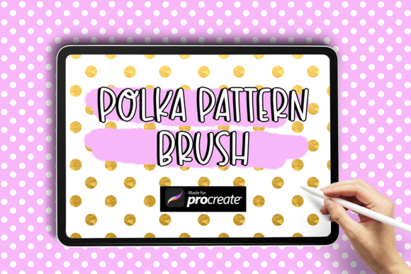 Download Polka Pattern Brush| Procreate Brush - Pattern Collection